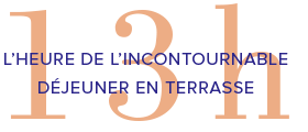 L’heure de l’incontournable déjeuner en terrasse