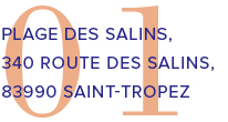 Plage des Salins, 340 Route des Salins, 83990 Saint-Tropez